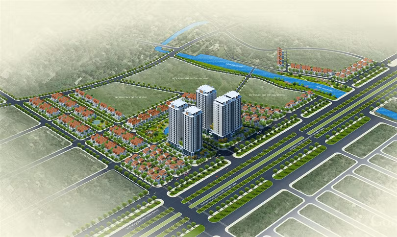 Khu đô thị mới CEO Mê Linh rộng 20,3ha đất được đầu tư xây dựng biệt thự, nhà vườn, nhà liền kề, nhà hỗn hợp - Ảnh: CEO Group.