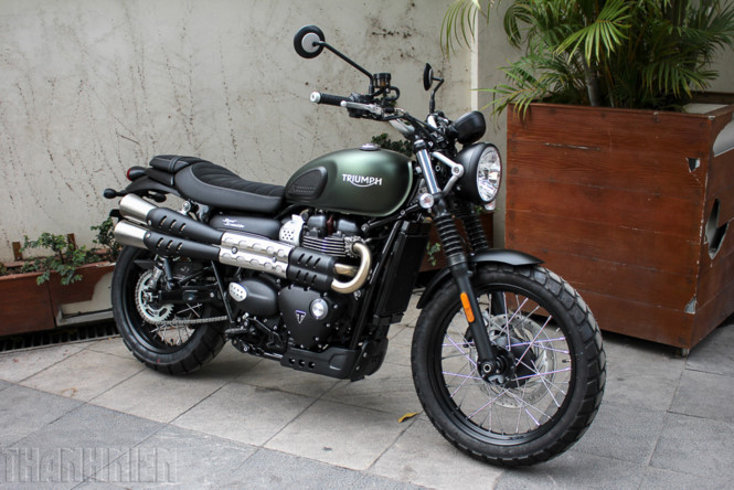 Chiếc Triumph Street Scrambler 2017 đầu tiên về Việt Nam 