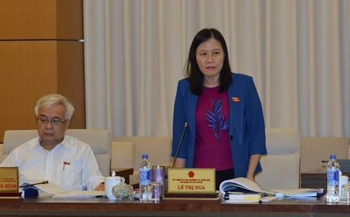 Chủ nhiệm UB Tư pháp Lê Thị Nga