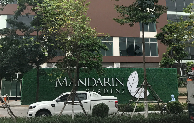 Công trình "Mandarin Garden 2" của Công ty Cổ phần Đầu tư và dịch vụ Hà Nội - thành viên của Tập đoàn Hòa Phát. Ảnh: Nguyễn Hiếu