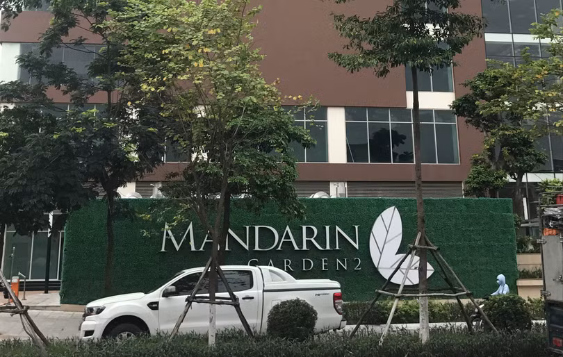 Công trình "Mandarin Garden 2" của Công ty Cổ phần Đầu tư và dịch vụ Hà Nội - thành viên của Tập đoàn Hòa Phát. Ảnh: Nguyễn Hiếu