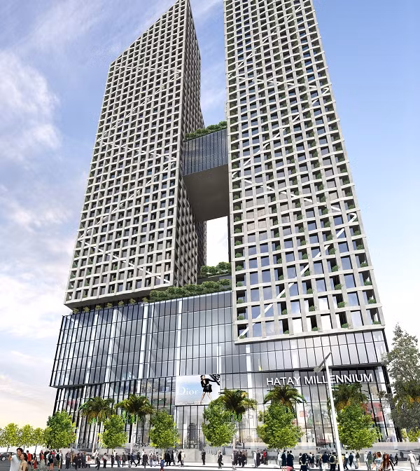 Phối cảnh Tòa tháp Thiên niên kỷ Hà Tây.