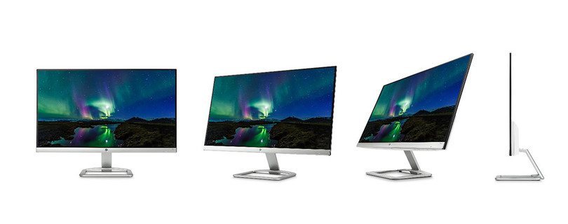 Màn hình HP 24es/24er sở hữu thiết kế thanh gọn và sang trọng, phù hợp với nhiều không gian làm việc khác nhau