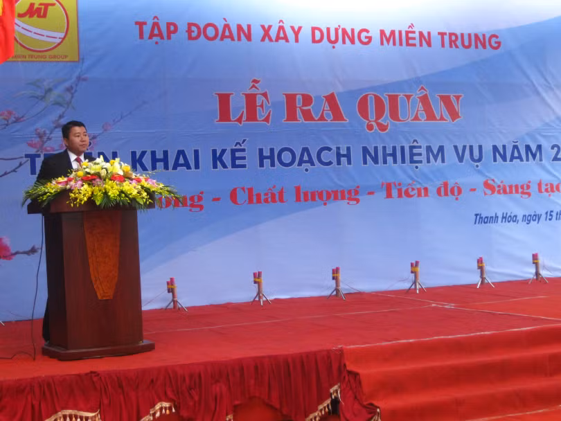  Ông Mai Xuân Thông, Chủ tịch HĐQT Tập đoàn Xây dựng Miền Trung/ Ảnh: mientrunggroup.com