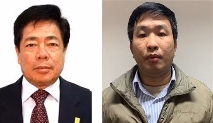 Bị can Trương Văn Tuyến; bị can Phạm Thanh Sơn/ Ảnh: mps.gov.vn