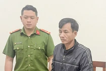 Nguyễn Văn Hải tại cơ quan công an. Ảnh CATP