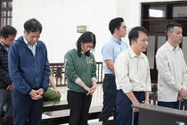 Các bị cáo tại toà