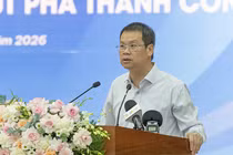 Chủ tịch UBND TP Đà Nẵng Nguyễn Mạnh Hùng phát biểu tại Diễn đàn đối thoại doanh nghiệp năm 2026.