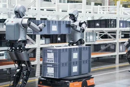 Robot đang dần thay thế con người trong một số loại công việc. Ảnh: Yangcheng.