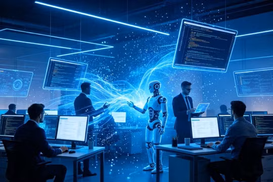 AI càng phát triển, mối lo về nạn thất nghiệp càng lớn. Ảnh: QQnews.