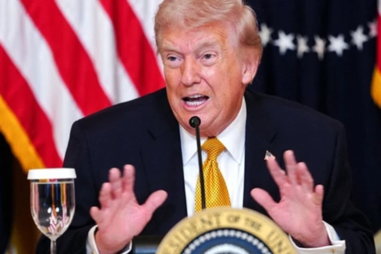 Ông Trump tỏ ra rất bức xúc trước việc các đồng minh không tham gia hoạt động hộ tống tàu thuyền qua eo Hormuz. Ảnh: Guancha.