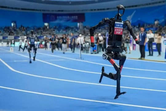 Thế vận hội robot hình người lần 2 sẽ được tổ chức từ 22-26/8 tại Bắc Kinh, Trung Quốc. Ảnh: Ảnh: Xinhua.