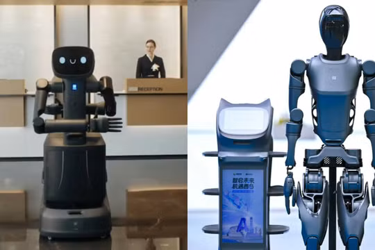 Một số loại robot "nhân viên" của khách sạn. Ảnh: Singtao.