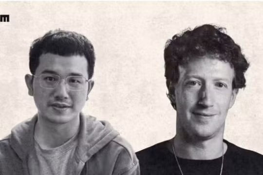 Sau khi bị Meta thâu tóm, ông chủ Manus Tiêu Hoằng (trái) sẽ là Phó chủ tịch Meta phụ trách kỹ thuật và sản phẩm liên quan đến AI agent. Ảnh: ABCNews.