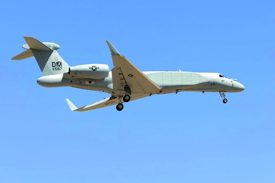 Máy bay tác chiến điện tử chiến lược mạnh nhất thế giới EA-37B của không quân Mỹ. Ảnh: Wforum.