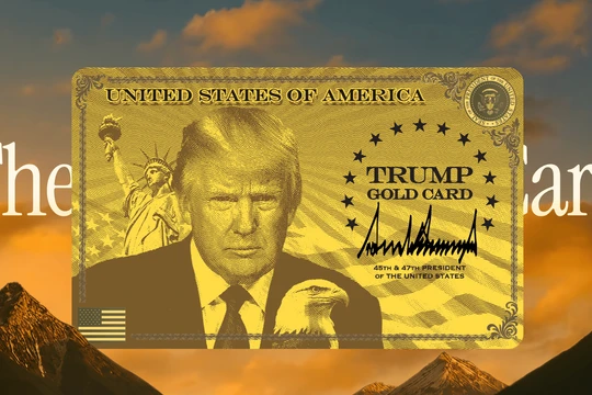 Thẻ vàng Trump được Mỹ phát hành để thu hút giới nhà giàu nước ngoài nhập cư. Ảnh: Getty.