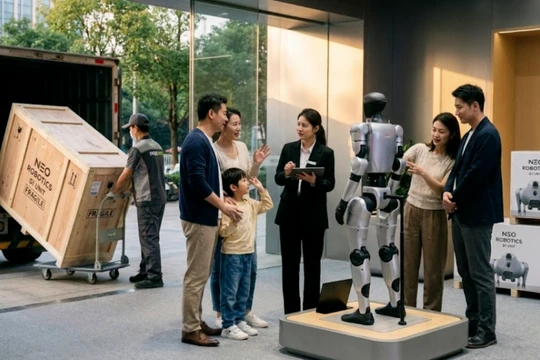 Hiện nay, người mua đã có thể dễ dàng mua được robot hình người của Unitree Robotics. Ảnh: QQnews.