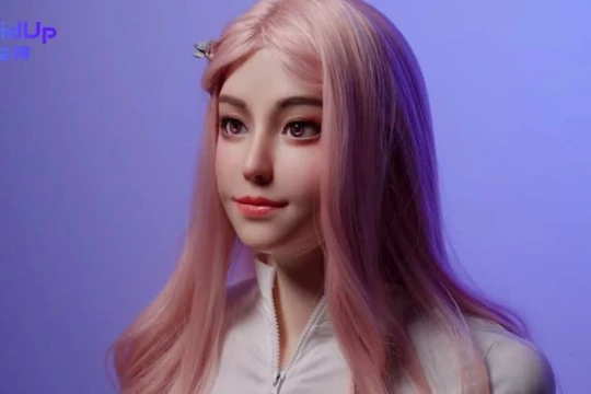 Robot phỏng sinh Moya ra mắt hôm 31/1. Ảnh: Sohu.