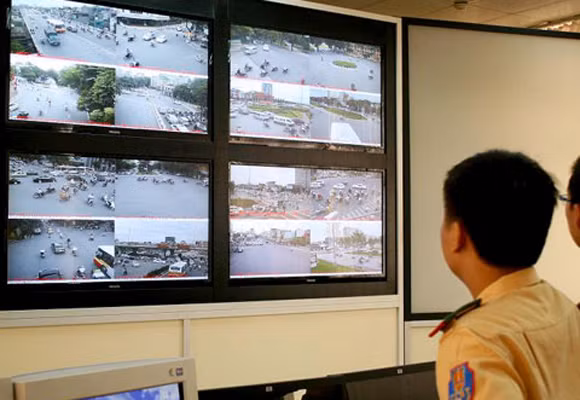 Hệ thống Camera giám sát giao thông qua biển số xe. Ảnh minh hoạ: CA TP.HCM