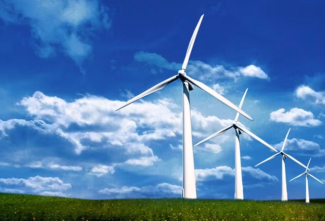Các turbine của Nhà máy điện gió Phú Lạc