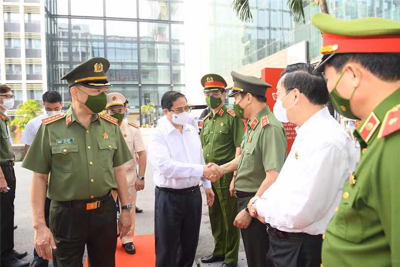 Thủ tướng Chính phủ Phạm Minh Chính đến dự Hội nghị.