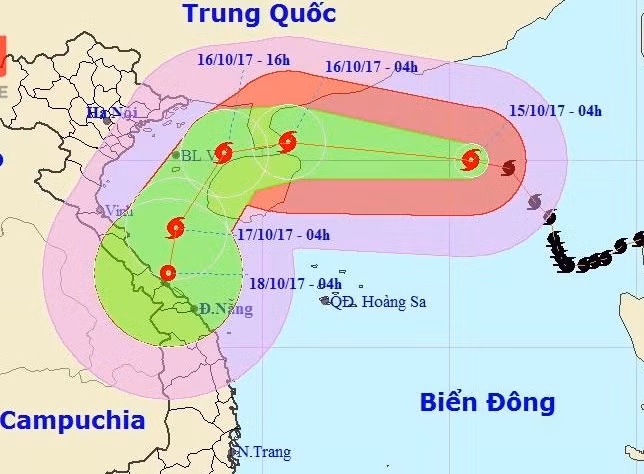 Sáng 16/10 không khí lạnh đã ảnh hưởng đến phía Đông Bắc Bộ và một số nơi thuộc phía Tây Bắc Bộ và bắc Trung Bộ. Ảnh: TT DBKTTVTU