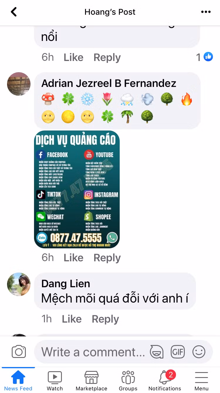 Nhiều công ty truyền thông đã có hẳn một chiến lược kinh doanh ăn theo xu hướng này với những tin nhắn gửi đến cho những cá nhân trên mạng xã hội, thả quảng cáo vào "nhà" các Facebooker có đông người theo dõi, công khai mời chào mua bài, mua Facebook có tick xanh… Nhiều công ty truyền thông đã có hẳn một chiến lược kinh doanh ăn theo xu hướng này với những tin nhắn gửi đến cho những cá nhân trên mạng xã hội, thả quảng cáo vào "nhà" các Facebooker có đông người theo dõi, công khai mời chào mua bài, mua Facebook có tick xanh…