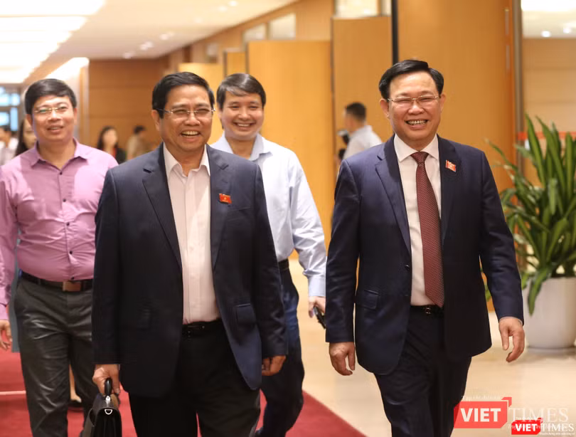 Ông Phạm Minh Chính tại một phiên họp của Quốc hội. Ông Phạm Minh Chính tại một phiên họp của Quốc hội.