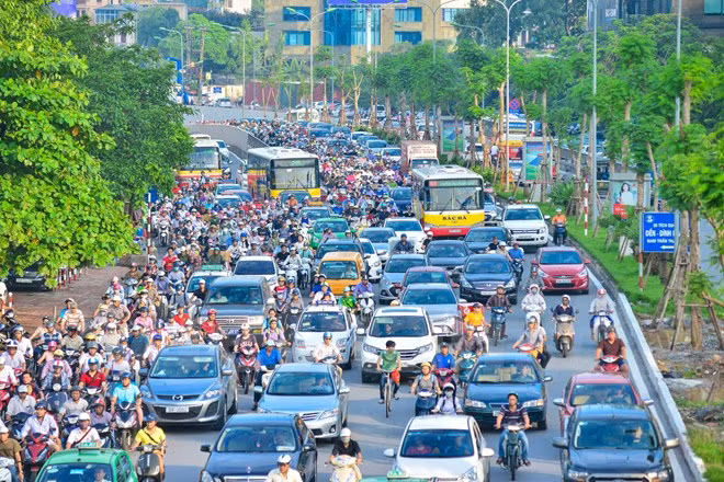Giật mình xem cảnh Hà Nội khi tắc đường ảnh 2