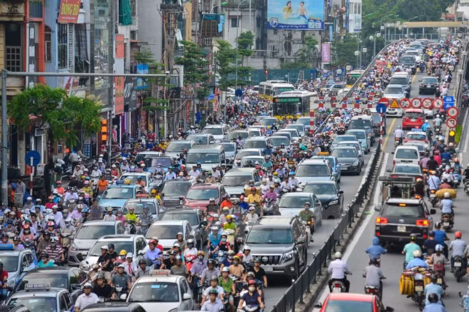 Giật mình xem cảnh Hà Nội khi tắc đường ảnh 1