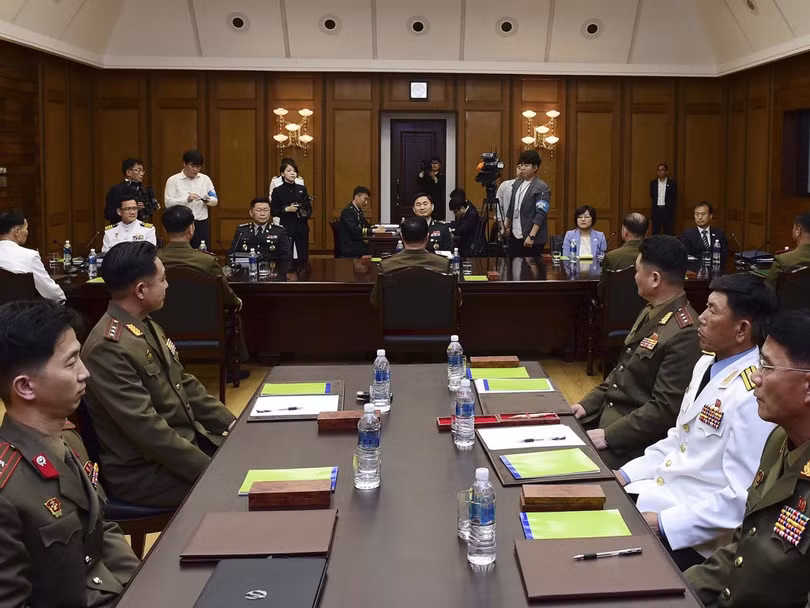 Quang cảnh cuộc hội đàm.