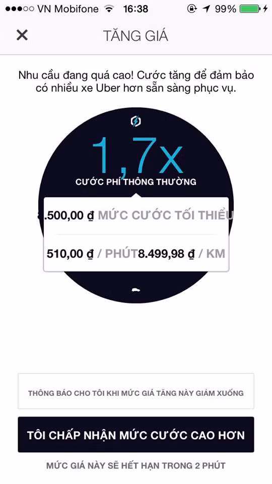 Phát khóc vì đi Uber, Grab ngày mưa bão cước phí tăng gấp đôi ảnh 1 Phát khóc vì đi Uber, Grab ngày mưa bão cước phí tăng gấp đôi ảnh 1