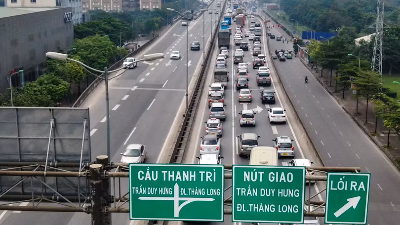 Việc đầu tư tuyến đường Vành đai 4 góp phần giảm tình trạng ùn tắc cho tuyến đường Vành đai 3.