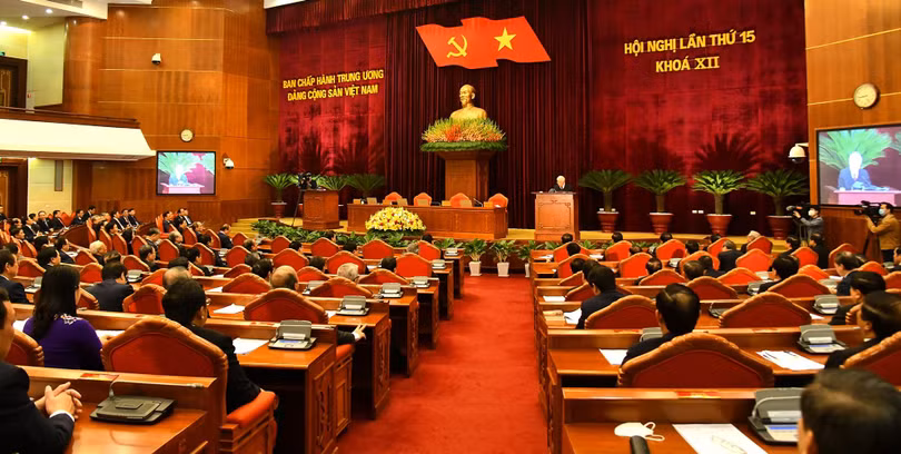 Hội nghị Trung ương lần thứ 15 đã thành công rất tốt đẹp. Ảnh: TTXVN.
