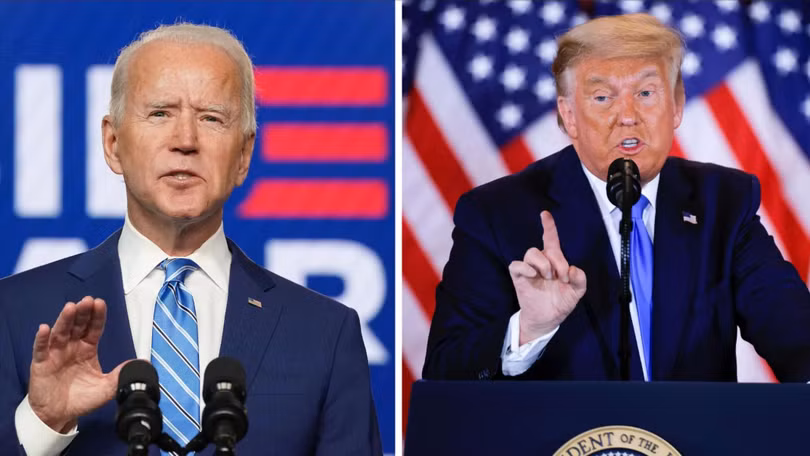 Đương kim Tổng thống Mỹ Joe Biden và Cựu Tổng thống Donald Trump.