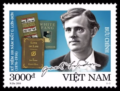 Bộ tem “Kỷ niệm 100 năm mất G. Lơn Đơn (1876-1916)” gồm 1 mẫu