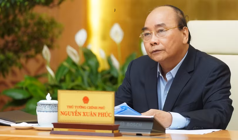 Thủ tướng Nguyễn Xuân Phúc phát biểu tại cuộc họp. Ảnh: VPCP.