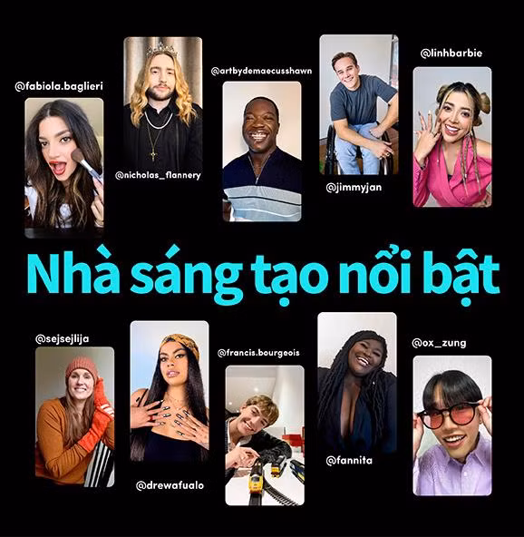 Linh Barbie xuất hiện trong top 10 nhà sáng tạo nổi bật năm 2022 của TikTok.