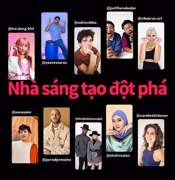 Danh sách các nhà sáng tạo nội dung đột phá có tên Trà Đặng.