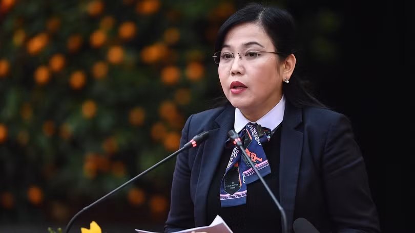 Bí thư Tỉnh uỷ Nguyễn Thanh Hải báo cáo tại buổi làm việc