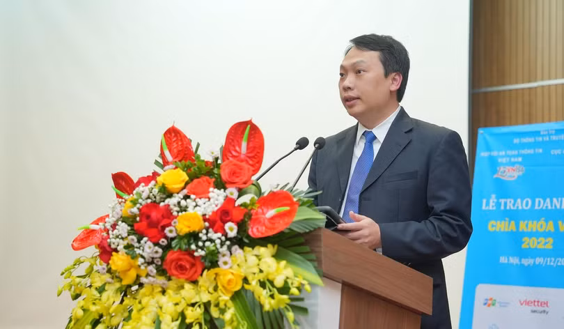 Thứ trưởng Nguyễn Huy Dũng phát biểu tại Lễ trao giải Chìa khoá vàng 2022.
