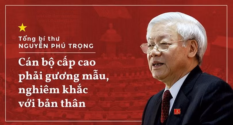 "Sự lãnh đạo của Đảng là nhân tố hàng đầu quyết định mọi thắng lợi của cách mạng Việt Nam; xây dựng, chỉnh đốn Đảng luôn luôn là nhiệm vụ then chốt, đặc biệt quan trọng, có ý nghĩa sống còn đối với Đảng ta, chế độ ta. Ban Chấp hành Trung ương, Bộ Chính trị, Ban Bí thư thường xuyên quan tâm lãnh đạo, chỉ đạo thực hiện nhiệm vụ này."- TBT Nguyễn Phú Trọng phát biểu tại phiên khai mạc Hội nghị TƯ 4. "Sự lãnh đạo của Đảng là nhân tố hàng đầu quyết định mọi thắng lợi của cách mạng Việt Nam; xây dựng, chỉnh đốn Đảng luôn luôn là nhiệm vụ then chốt, đặc biệt quan trọng, có ý nghĩa sống còn đối với Đảng ta, chế độ ta. Ban Chấp hành Trung ương, Bộ Chính trị, Ban Bí thư thường xuyên quan tâm lãnh đạo, chỉ đạo thực hiện nhiệm vụ này."- TBT Nguyễn Phú Trọng phát biểu tại phiên khai mạc Hội nghị TƯ 4.