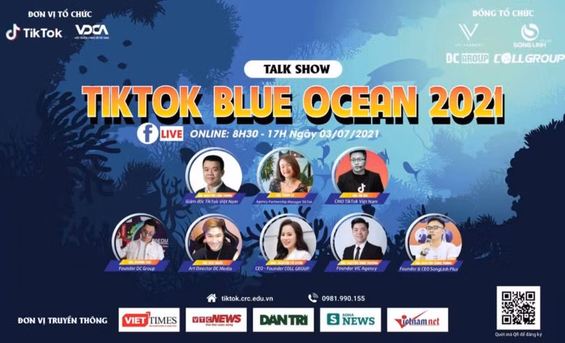 Hội thảo “TikTok Blue Ocean 2021” sẽ được tổ chức vào 3/7 tới. Hội thảo “TikTok Blue Ocean 2021” sẽ được tổ chức vào 3/7 tới.
