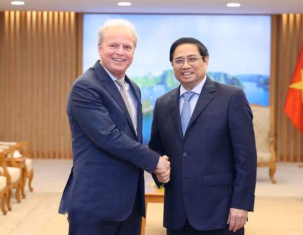 Thủ tướng Phạm Minh Chính tiếp ông Axel van Trotsenburg, Tổng Giám đốc điều hành Ngân hàng Thế giới. Thủ tướng Phạm Minh Chính tiếp ông Axel van Trotsenburg, Tổng Giám đốc điều hành Ngân hàng Thế giới.