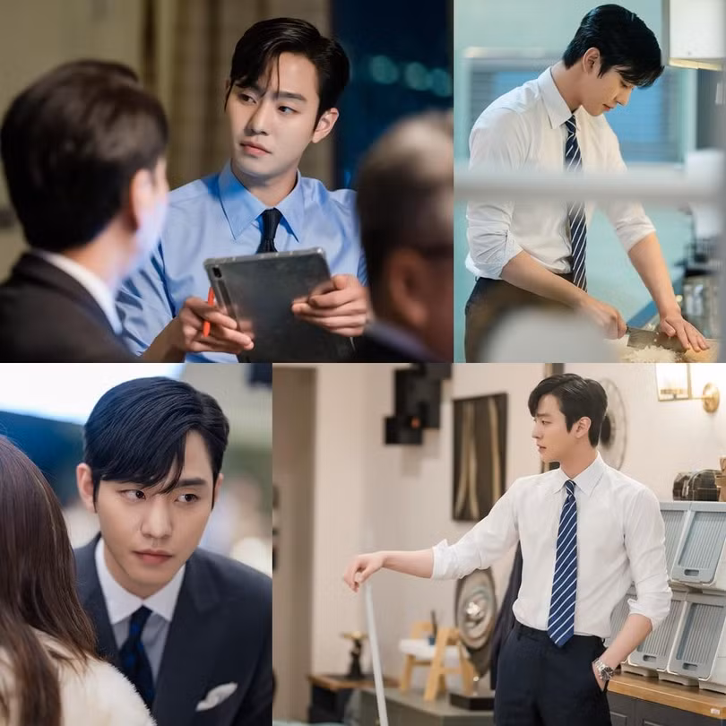 Mỹ nam Ahn Hyo Seop trong trang phục áo sơ mi, vest