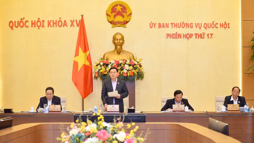 Chủ tịch Quốc hội Vương Đình Huệ giới thiệu một số nội dung cần sớm trình Quốc hội xem xét, quyết định là cơ sở để xem xét việc tổ chức kỳ họp bất thường của Quốc hội.