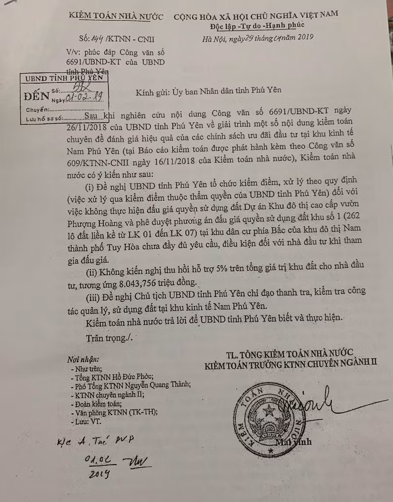 Văn bản cơ quan Kiểm toán số 490/KTNN- CNII trả lời Cơ quan CSĐT Công an tỉnh Phú Yên. Văn bản cơ quan Kiểm toán số 490/KTNN- CNII trả lời Cơ quan CSĐT Công an tỉnh Phú Yên.