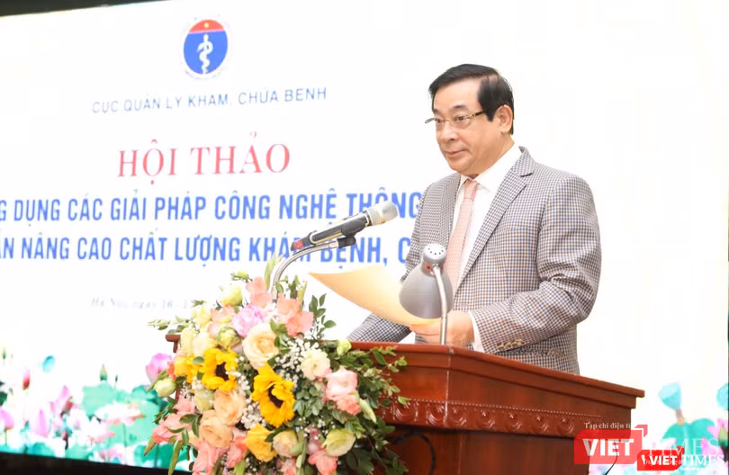 Ông Lương Ngọc Khuê đề nghị tiếp tục hoàn thiện các nền tảng số: Hồ sơ sức khoẻ điện tử, Trạm Y tế xã, Khám chữa bệnh từ xa, Kê đơn thuốc điện tử.