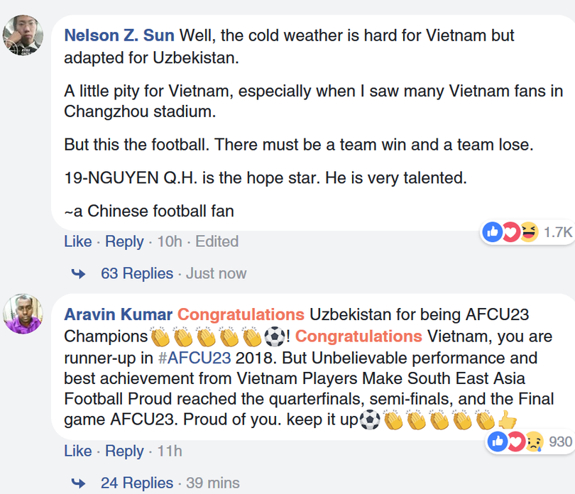 Fan quốc tế khâm phục Việt Nam sau trận chung kết AFC U23 ảnh 6