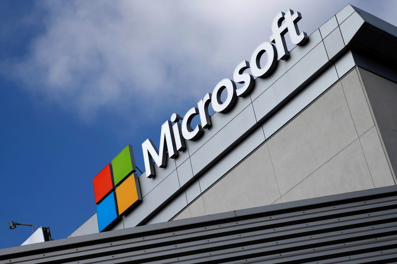 Microsoft ghi nhận doanh thu vượt dự báo trong quý 1/2023 (Ảnh: Reuters)